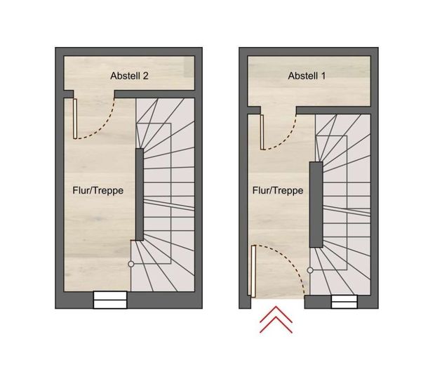 Hausgefühl! 2-Zi mit Dachterrasse im Haus-im-Haus-Konzept! – EG+OG mit Abstellräumen