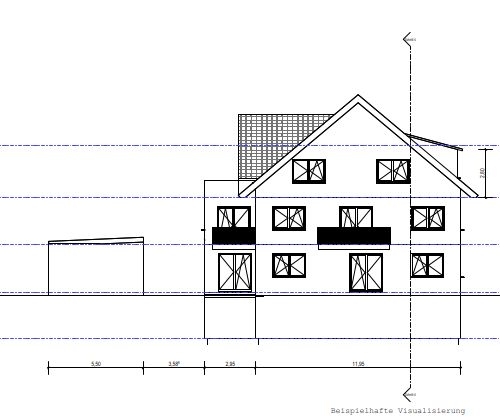 Geplante Westansicht