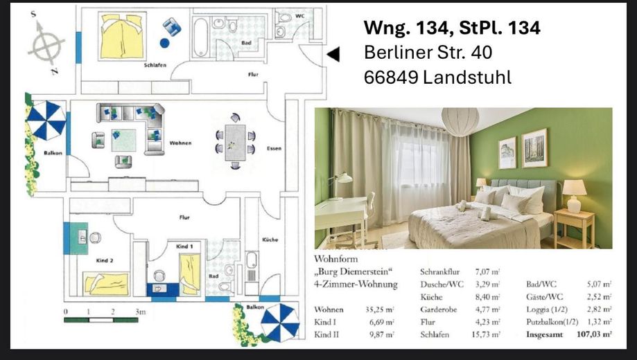 Victoria-Großzügige 4-Zimmer-Wohnung mit 2 Balkonen in Landstuhl – Foto 19