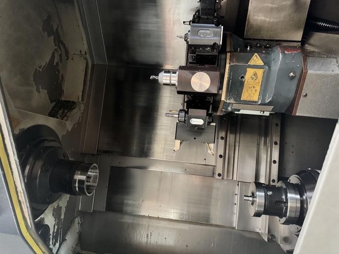 Komplett ausgestattete CNC-Fertigung – sofort produktionsbereit (Plug & Produce) – CNC drehen 2 Doppelspindel