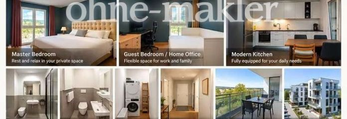 Fully Furnished 3-Room Modern Apartment with Large Balcony and Taunus Views in Oberursel