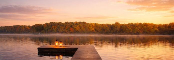 Privater Steg mit Traumblick 