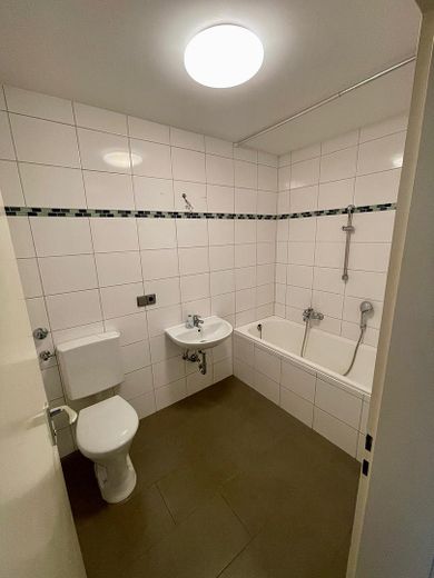 Helle 3-Zimmer-Wohnung mit Blick ins Grüne, überdachtem Balkon, Aufzug und TG in Nürnberg-Langwasser – Badezimmer