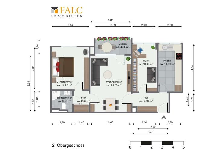 ***RESERVIERT - Erstbezug einer sanierten 3 Zimmer Wohnung in Feldrandlage von Nikolausberg*** – Grundriss
