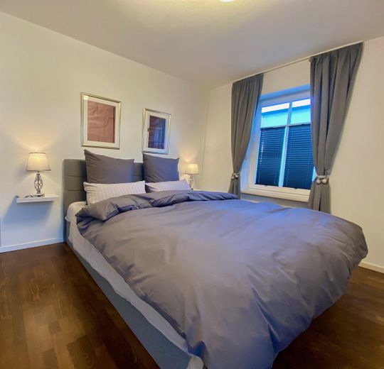 Top Möbliert / Fully furnished: Elegante 3-Zi-Gartenwohung, WLAN, Home Office, TG-Stellplatz – Foto 9