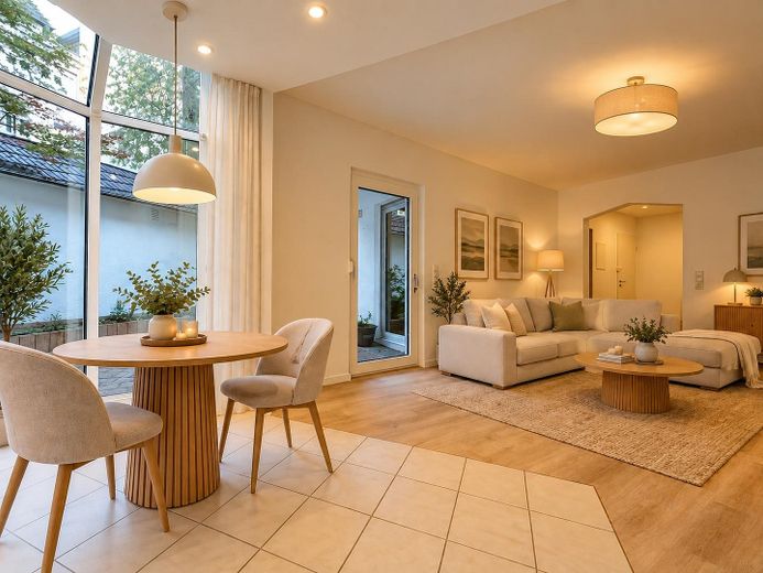 TOP APARTMENT: An oasis of well-being in Burtscheid’s spa district – Ess-Wohnbereich (Beispiel)