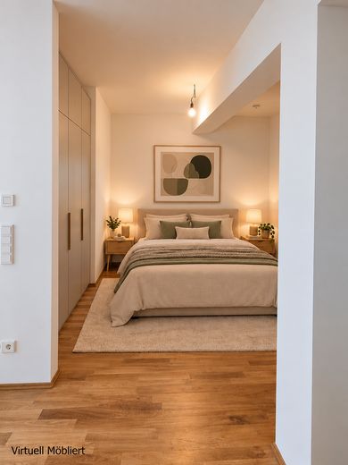 Erstbezug in Prenzlauer Berg: Neuer Einbauküche, Fußbodenheizung, und Separater Schlafbereich – Schlafen Virtuell Möbliert