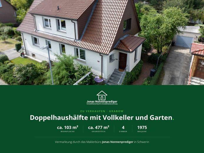 Semi-detached house with garden - no commission for the buyer – Titelbild