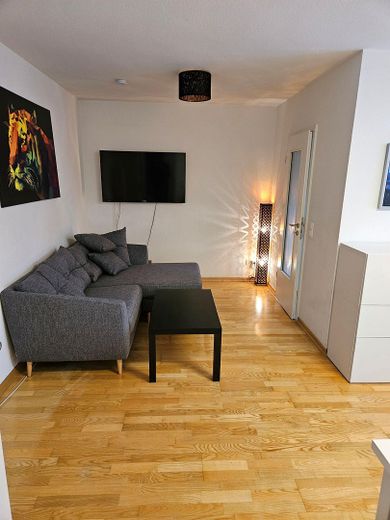 Schöne, ruhige und helle 3-Zimmerwohnung gegenüber Skyline Plaza – Wohnzimmer