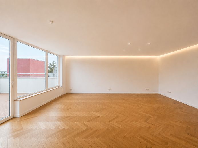 Exklusiver Wohntraum über Köln: Penthouse mit spektakulärer 97 m² Dachterrasse, Provisionsfrei – Wohnküche 3