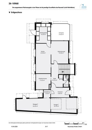 Großzügiges Wohnen auf über 280 m² Gesamtfläche – 611 m² Grundstück in begehrter Lage – Erdgeschoss
