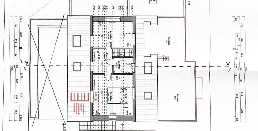 Grundriss obere Etage