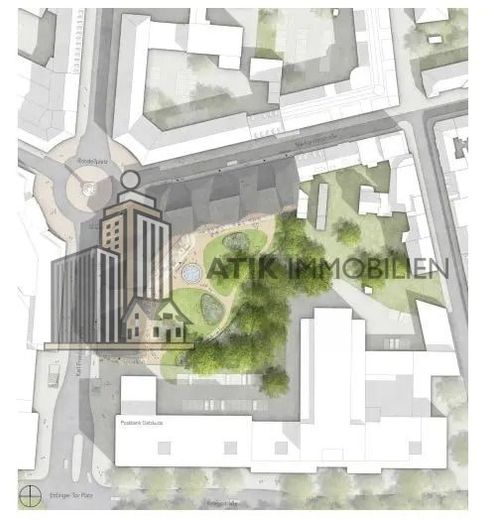ATIK: Moderne Büroflächen im historischen Markgräflichen Palais - provisionsfrei – Lageplan