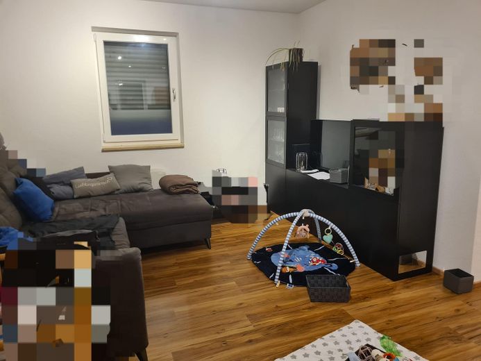 3.5-room 90 m² apartment in a new building for rent – Wohnzimmer