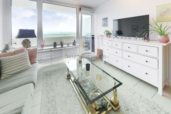 Gepflegte 2-Zimmer-Eigentumswohnung mit Panorama-Blick im 19. Stock in Köln-Poll