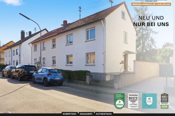 ZWEIFACH STARK: Vermietetes ZFH mit großem Grundstück und Entwicklungspotenzial in KA-Neureut