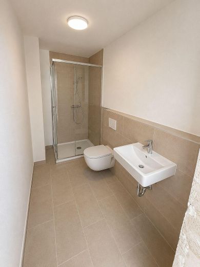 Exklusive kernsanierte Wohnung mit Gartenzugang – Badezimmer