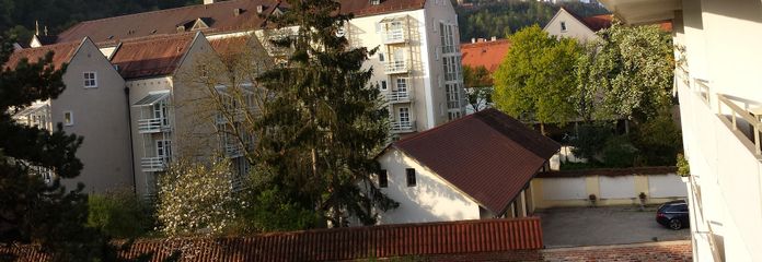 Blick auf die Burg Trausnitz