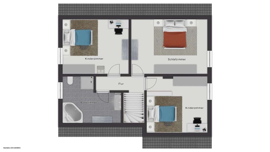 Wohnqualität neu definiert - Ihr neues Zuhause mit Gartenidylle – Obergeschoss