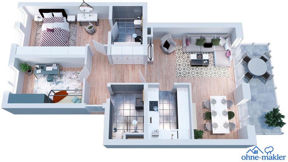 Tolle Wohnung mit großem Balkon in Kaiserswerth – Foto 17