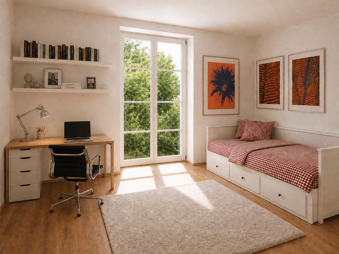 Keine Provision, Südbalkon/Südgarten, energetisch topsanierte Stadtvilla, Villenkolonie Pasing I – Kinder-/Jugendzimmer_OG