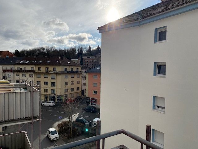 Aussicht Balkon Straße