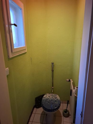 Nbg-Gaismannshof’ta inci - Tek ailelik ev (veya 3 odalı mutfak-banyo zemin kat + 2 odalı mutfak-banyo çatı katı) ve büyük, sakin bahçe – Gäste WC im EG