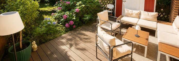 Zentrale & ruhige Wohnung mit Garten mitten in Hamburg – Terasse