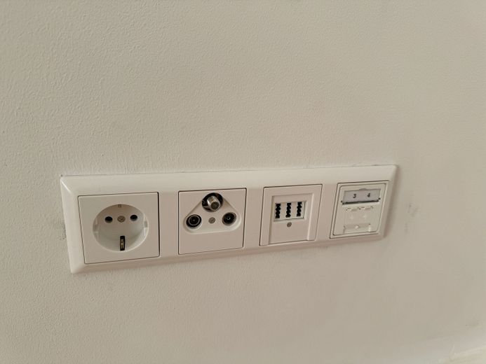 LAN Anschluss in jedem Zimmer