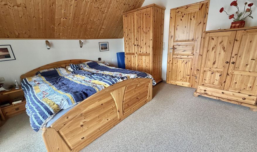 Casa de vacaciones con embarcadero propio en Hafendorf Rheinsberg – Schlafzimmer