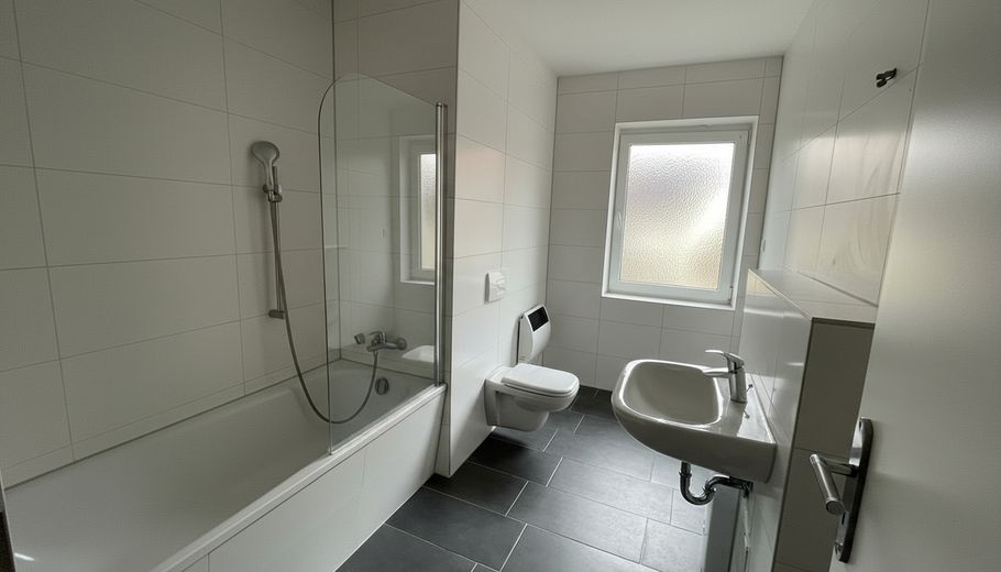 Bad Tageslicht u. Duschwanne