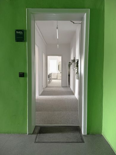 Eingang-Farbkonzept wird übear