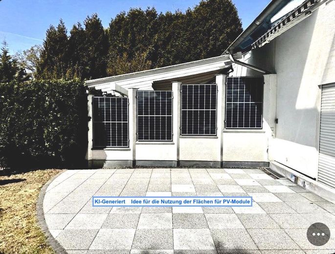 Spacious Modern Semi-Detached House with Potential – EG Terrasse mit PV (KI-gener.)