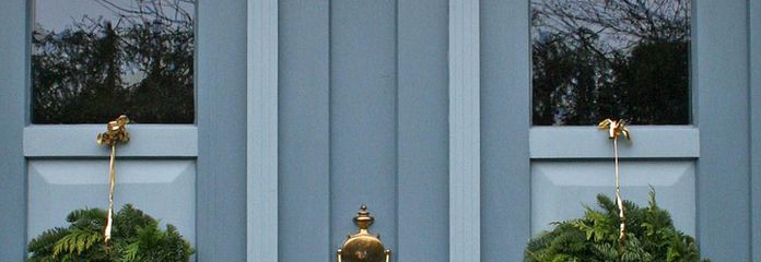Einladend: die Haustür 