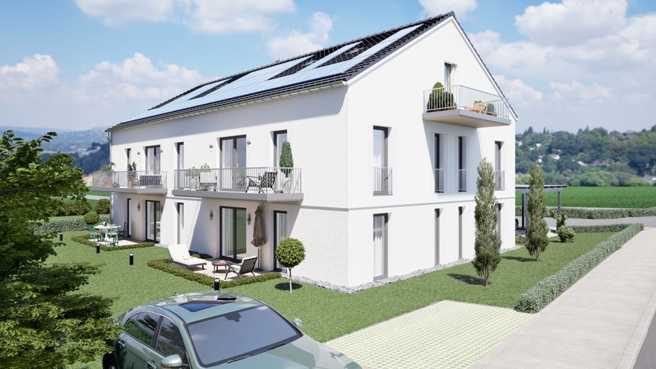 Wunderschöne 3,5-Zimmer-OG-Neubauwohnung in Randlage in Heldenstein – Visualisierung (mit Vorbehalt)