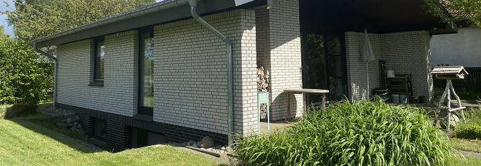 Perle an der Göhrde - Gepflegter Bungalow in Pommoissel – Aussen _ Terrasse Westen