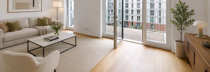 Virtuelles Staging Wohnzimmer