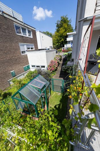 Im Grünen leben - mitten im Zentrum (maklerfrei)  - inkl. 85qm Einliegerwohnung – Blick Gewächshaus / 2. Eingang