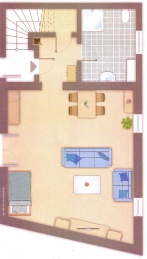 Vollvermietetes Gebäude - DHH als Eigennutz möglich - mit Nebengebäude und neuer Garage – 1.App