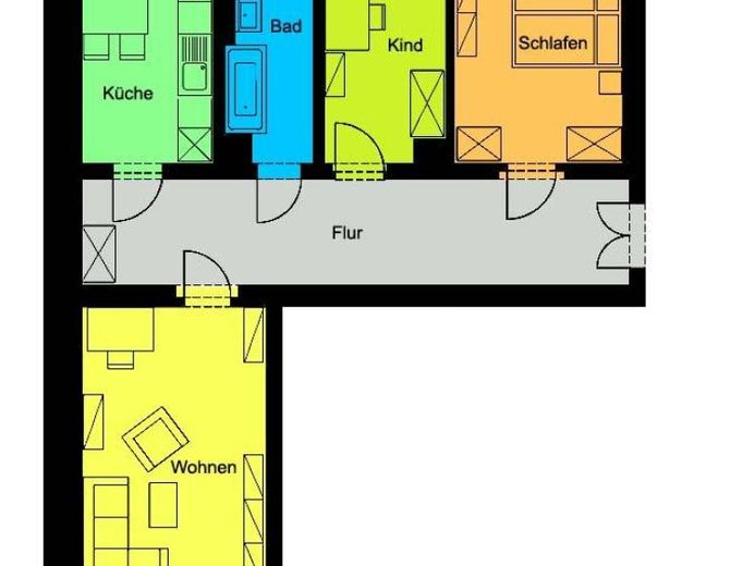 Eindrucksvolle Wohnung mit Balkon, Tageslichtbad mit Wanne! – Foto 1