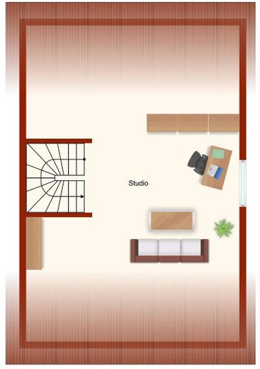 *** Ihr neues Zuhause in einer Doppelhaushälfte in Feucht, inklusive 2 Stellplätze*** – Grundriss Studio