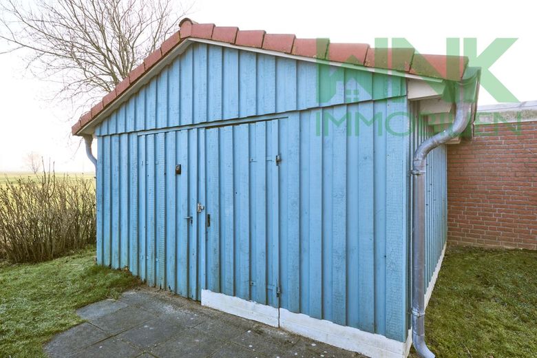 Ruhige Maisonettewohnung mit Balkon 
in Deichnähe – Gerätesschuppen
