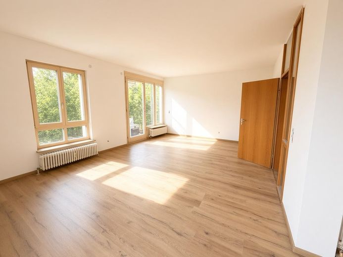 Helle 2-Zimmer-Wohnung in Kornwestheim | Terrasse, Garten, TG, renoviert & E-Rollläden – Wohnzimmer