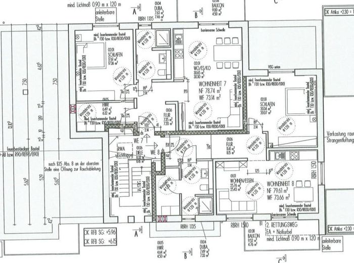 Exklusive 2-Zimmer Neubauwohnung – Grundriss