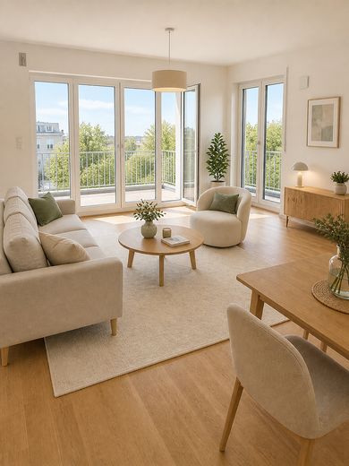 Neubau-Erstbezug in Toplage! Hochwertige Wohnung mit Einbauküche! – Wohnen