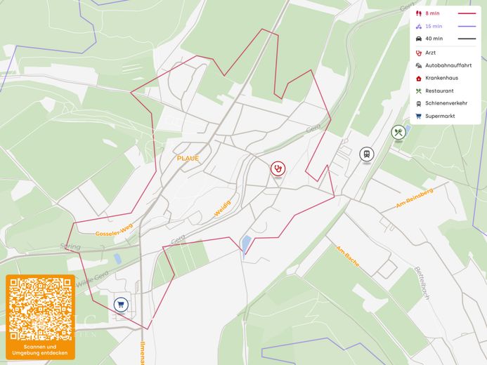 Wohnhaus mit 3 WE + Zimmervermietung – Lageplan