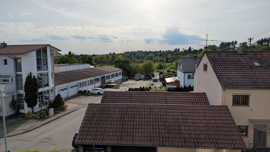 Blick vom Balkon nach Westen