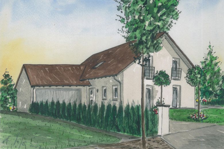 Modern architect-designed house for the large family – Gemälde