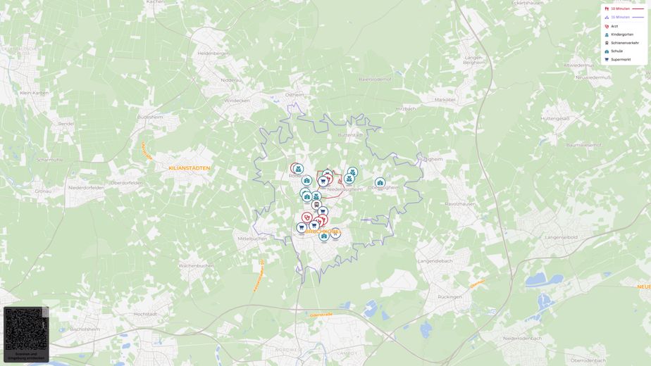 Wohnen mit Weitblick: 3 Zimmer, Balkon, 2 Stellplätze &amp; Blick ins Grüne – Lageplan