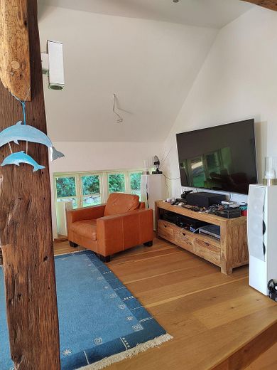 Kernsaniertes Bauerhaus unter Reet auf naturnahem Grundstück in Feldrandlage – TV_Ecke